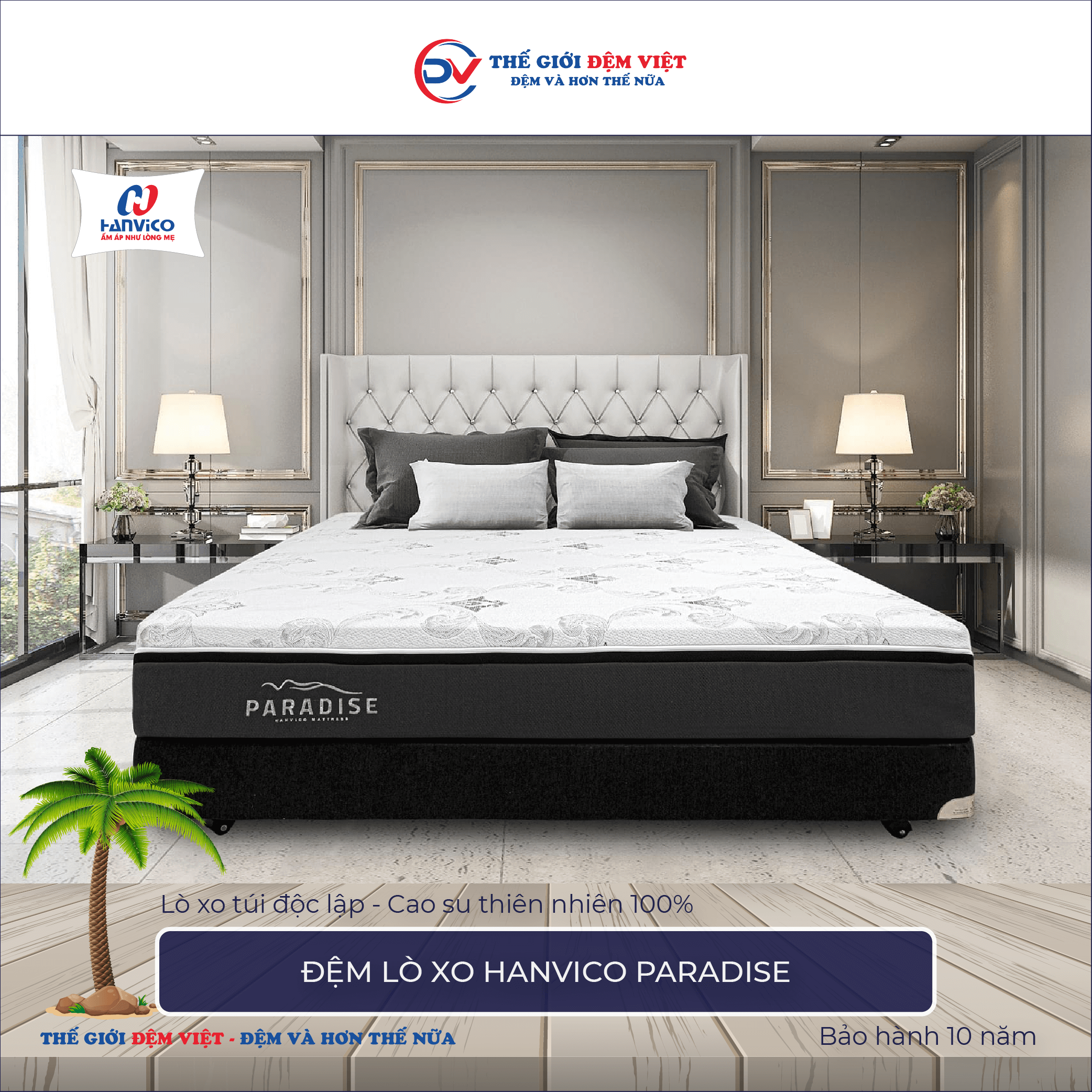 Đệm lò xo Hanvico Paradise 2